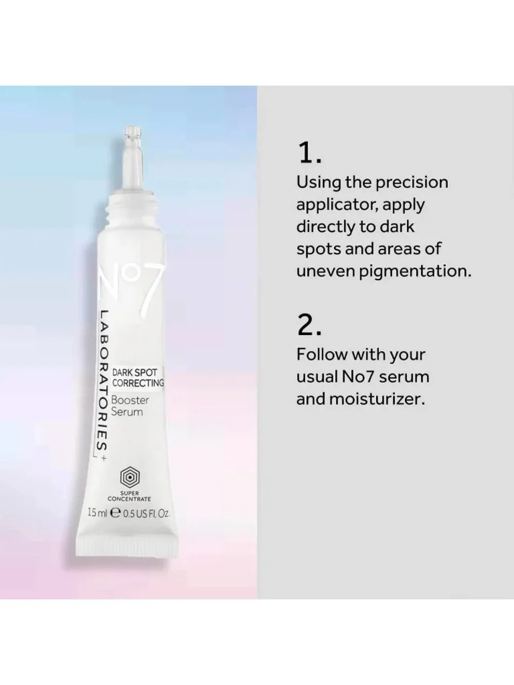 NO7 Laboratories Dark Spot Correcting Booster Serum 0.5 fl oz Retired New Sealed